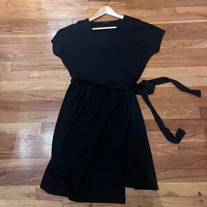 Ann Taylor Black Wrap Dress